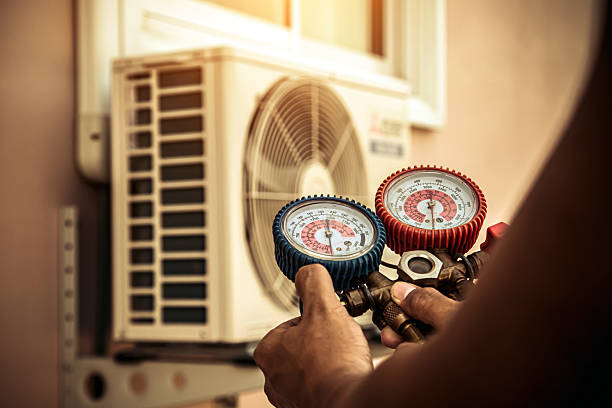 Professional Hvac technician working in Fort Johnson, NY